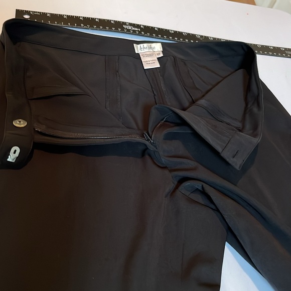 Blushe by Impressions 12 black suit flat front pant with slit belted jacket - Picture 12 of 16